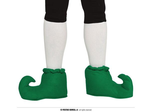Alvesko - Grønn - 35cm 1 par sko i filt - Onesize 