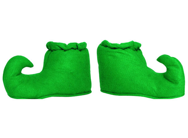 Alvesko - Grønn - 35cm 1 par sko i filt - Onesize 