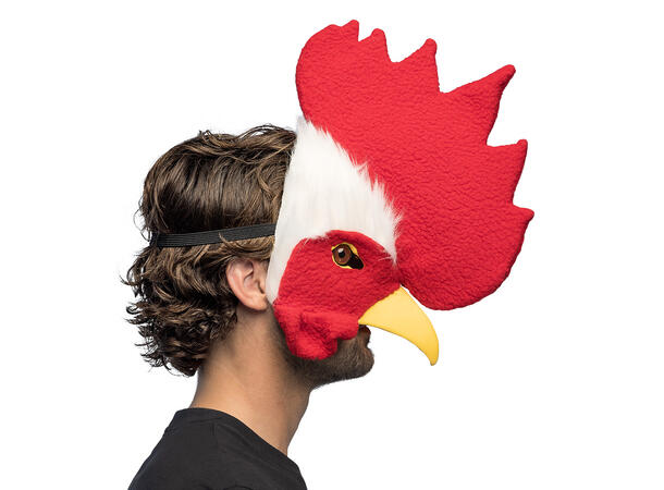 Ansiktsmaske plysj - Kalkunhode 1 Maske i plysj - Onesize 