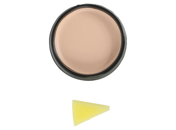 Ansiktssminke med svamp - Beige 1 Boks sminke - 9g 