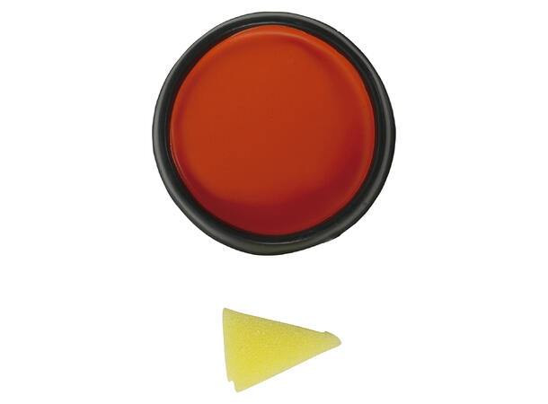 Ansiktssminke med svamp - Oransje 1 Boks sminke - 9g 