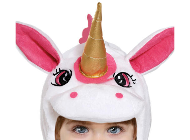 Baby Enhjørning - Hvit/Rosa 1 Babykostyme til jente - Str 12-18 Mnd 