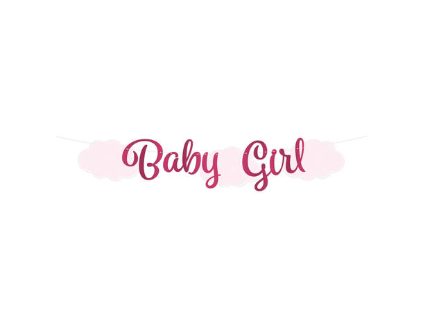 Baby Girl 1 Bokstavbanner i papir - 2m 