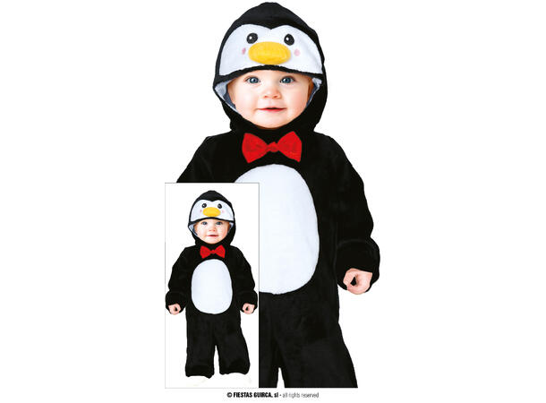 Baby Pingvin 1 Babykostyme til gutt - Str 12-18 Mnd 