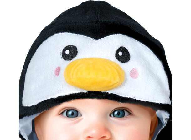 Baby Pingvin 1 Babykostyme til gutt - Str 12-18 Mnd 