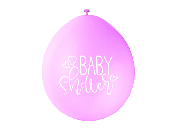 Baby Shower - Rosa - 2 farger assotert 10 Gummiballonger - 25cm (10")
