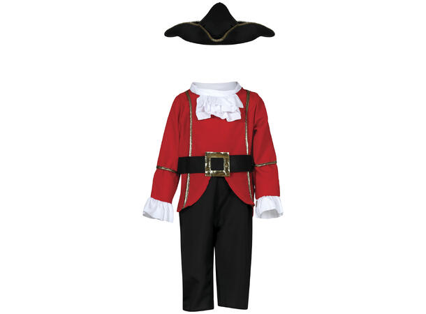 Baby Sjørøver 1 Babykostyme til gutt - Str 18-24 Mnd 