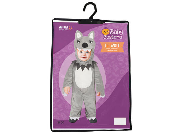 Baby Ulv - Grå 1 Babykostyme til gutt - Str 12-18 Mnd 