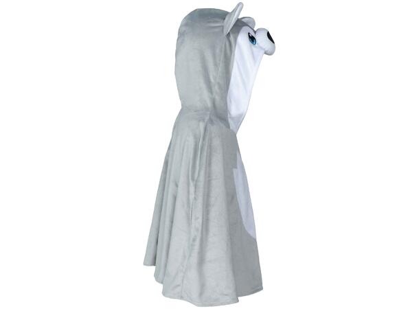 Baby Ulveponcho - Grå/Hvit 1 Babykostyme - Str 18-24 Mnd 