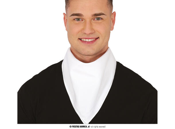 Bandana - Hvit 1 Bandana til voksen i polyester 