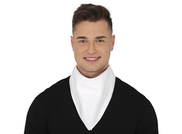 Bandana - Hvit 1 Bandana til voksen i polyester 