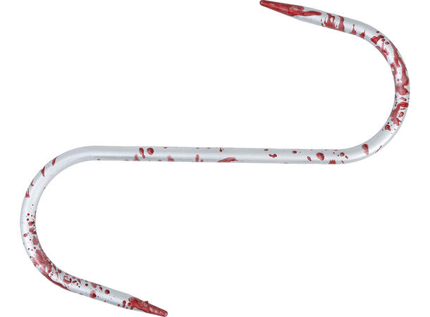 Blodig slaktekrok 1 Våpen i PVC - 33cm 
