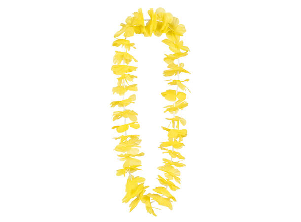 Blomsterkrans Hawaii - Gul 1 Blomsterkrans i plast 