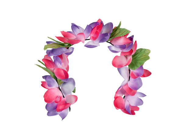 Blomstertiara - 3 farger assortert 1 Tiara i plast - Onesize 