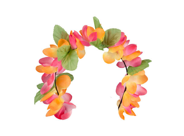 Blomstertiara - 3 farger assortert 1 Tiara i plast - Onesize 