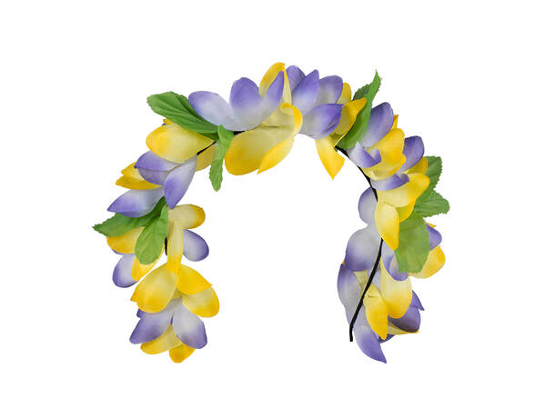 Blomstertiara - 3 farger assortert 1 Tiara i plast - Onesize 
