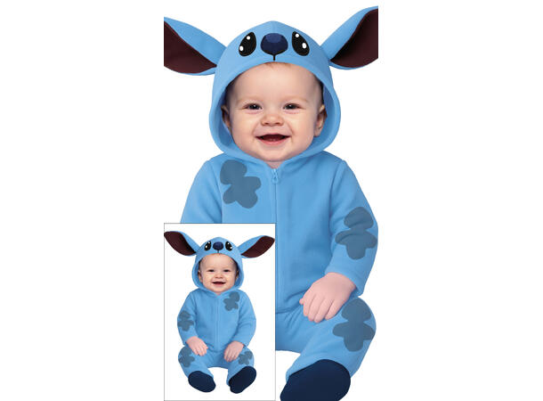 Blue Alien - Barnekostyme 1 Babykostyme - Str 18-24 Mnd 