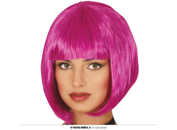 Bobparykk - Lilla 1 Parykk i syntetisk hår - 100gr - Dame 