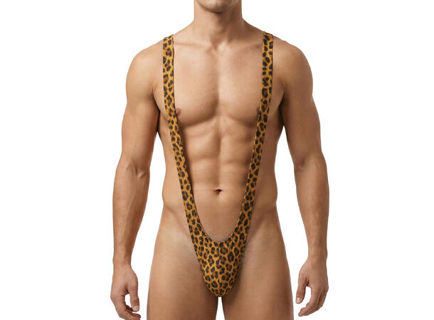 Borat mankini - Leopartmønster 1 Badedrakt - Onesize 