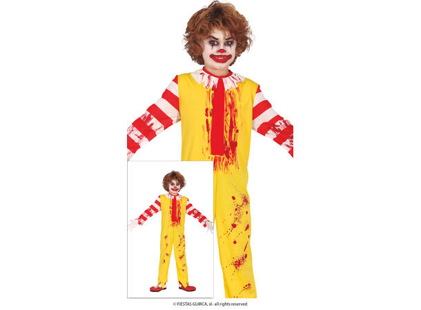Burgerklovn - Gutt 1 Kostyme til barn - 7-9 år (133 cm) 