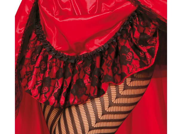 Burlesque - damkjole - rød 1 Damekostyme - str 42-44 (L) 