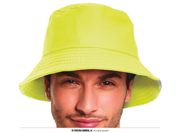 Bøttehatt - Neon Gul 1 Hatt i polyester til voksen - Onesize 