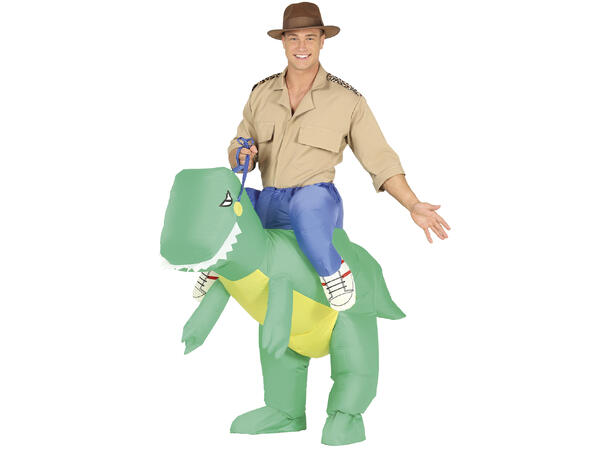 Carry me kostyme - Dinosaur 1 Oppblåsbart kostyme - str 52-54 (L) 