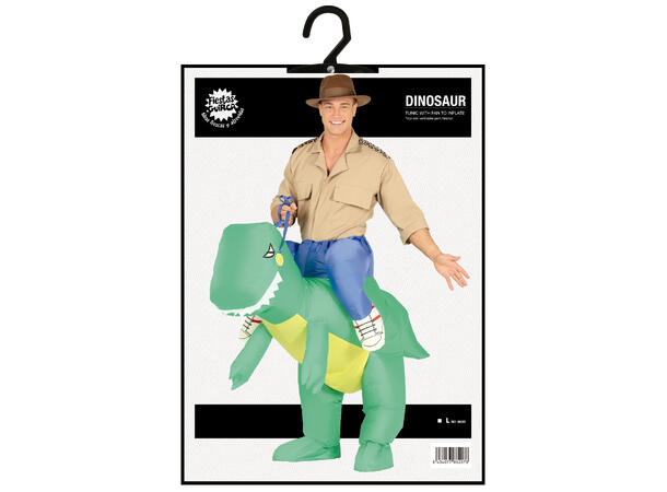 Carry me kostyme - Dinosaur 1 Oppblåsbart kostyme - str 52-54 (L) 