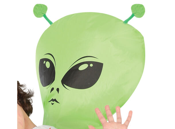 Carry me kostyme - Skummel Alien 1 Oppblåsbart kostyme - Str 7-9 År 