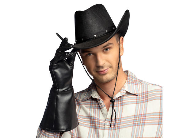 Cowboyhatt - Wichita - Sort 1 Hatt til voksen - Onesize 