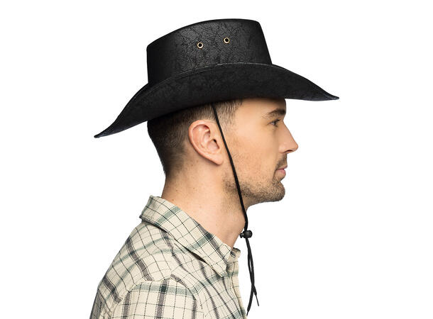 Cowboyhatt - Wyatt - Deluxe 1 Hatt til voksen - Onesize 