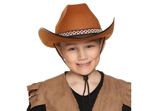 Cowboyhatt til barn - Tommy - Brun 1 Hatt til barn 