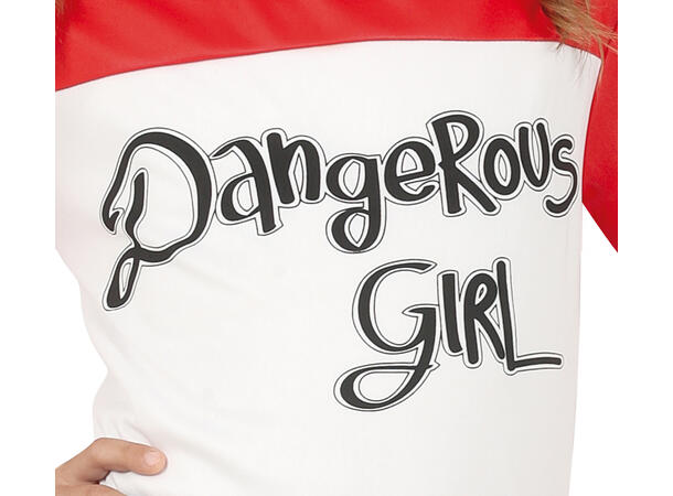Dangerous Girl - Rød/hvit/blå 1 Barnekostyme til jente - Str 10-12 År 