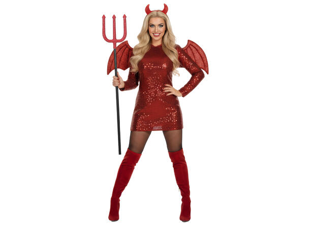 Djevelgaffel - Glitter 1 Djevelgaffel i plast - 110cm 