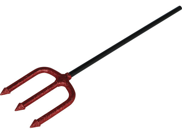 Djevelgaffel til barn - Glitter 1 Djevelgaffel i plast - 50cm 