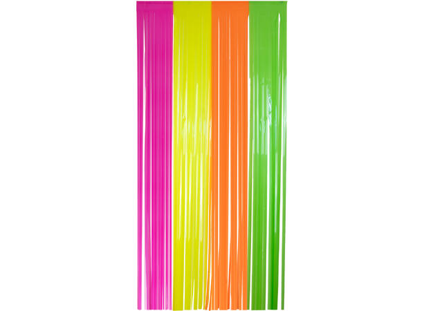 Dørgardin - Frynset - Neon - 4 farger 1 Frynsegardin - (2,5cm remser)- 1x2m