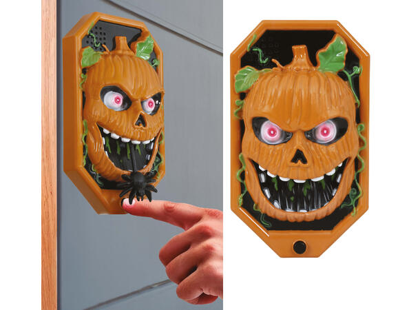 Dørklokke - Gresskar Dørklokke m/Lyd/lys/bevegelse - 20x11cm 