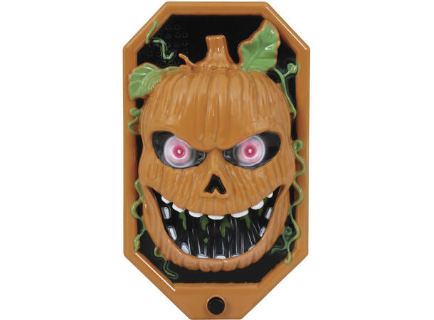 Dørklokke - Gresskar Dørklokke m/Lyd/lys/bevegelse - 20x11cm 