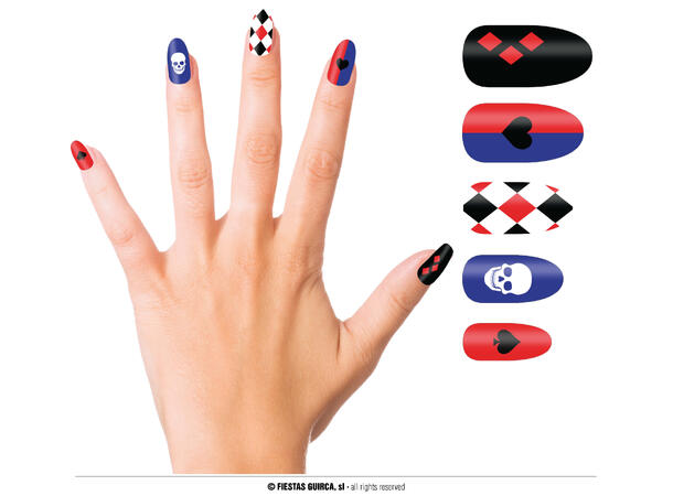 Falske negler - Dangerous Girl 12 falske negler m/lim 