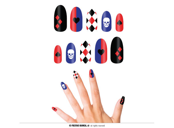 Falske negler - Dangerous Girl 12 falske negler m/lim 