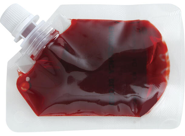 Falskt blod i poser Display med 24 poser blod - 30ml 