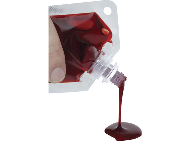 Falskt blod i poser Display med 24 poser blod - 30ml 