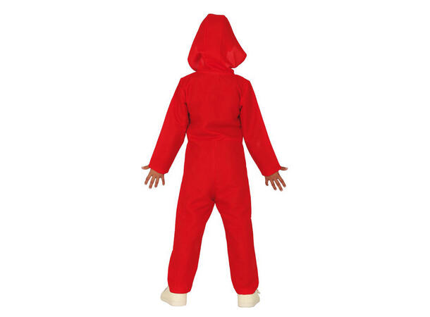 Fangekostyme - Onepiece - Rød 1 Barnekostyme Unisex - Str 14-16 År 