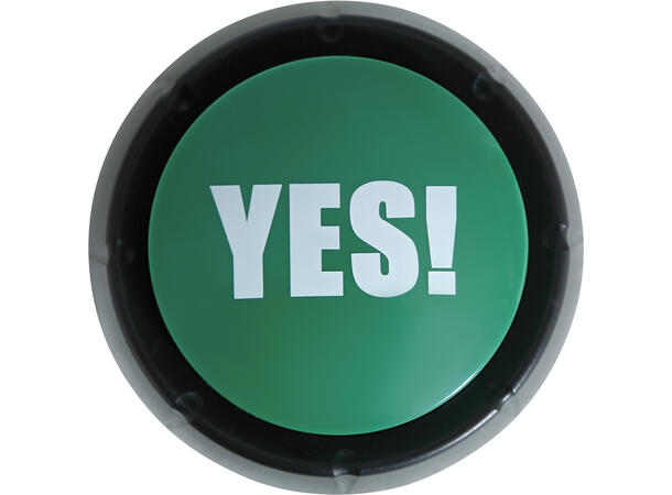 Festleke - Buzzer knapper - "Yes"/"No" 1 Festleke m/2 svarknapper - 9cm 
