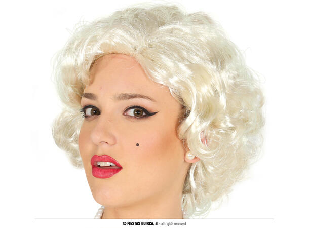 Filmstjerne - Parykk - Lys blond 1 Parykk i syntetisk hår - Dame 