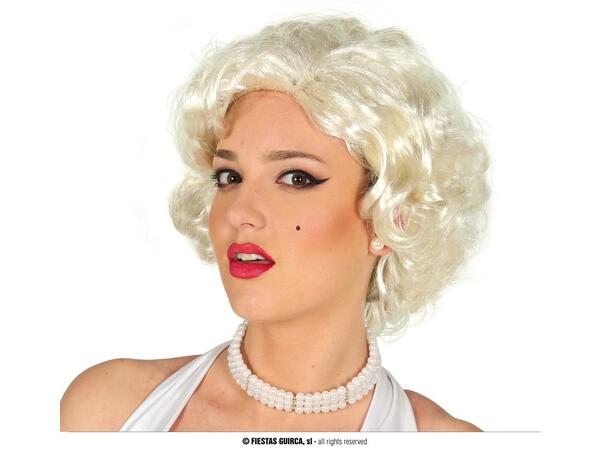 Filmstjerne - Parykk - Lys blond 1 Parykk i syntetisk hår - Dame 