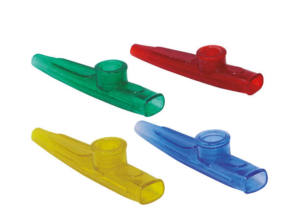 Fløyter - Gateband - 4 farger ass 4 Fløyter i plast 