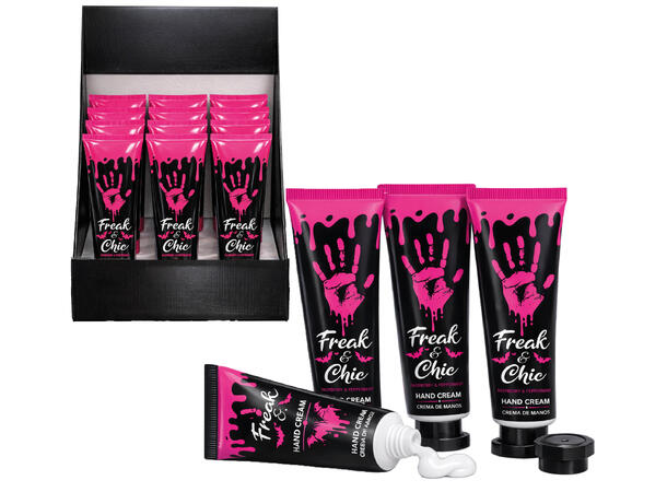 Freak & Chic - Bringebær-Mint håndkrem 1 Display med 12 tuber 