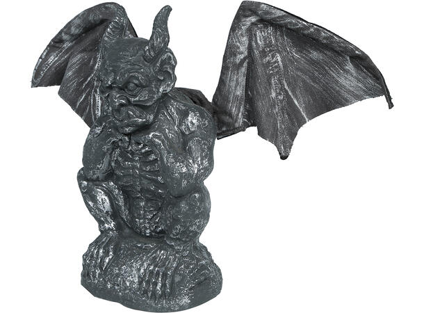 Gargoyle - Statue med vinger 1 Figur m/lyd/lys/begegelse - 30cm 
