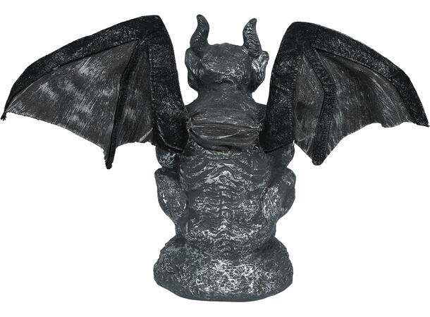 Gargoyle - Statue med vinger 1 Figur m/lyd/lys/begegelse - 30cm 